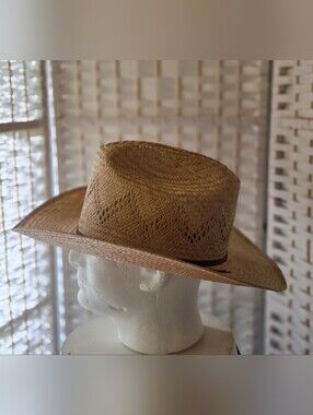 Bailey U Roll It Straw Cowboy Hat - Natural Brown Size 7 1/2